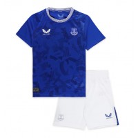 Camisa de Futebol Everton Ashley Young #18 Equipamento Principal Infantil 2024-25 Manga Curta (+ Calças curtas)